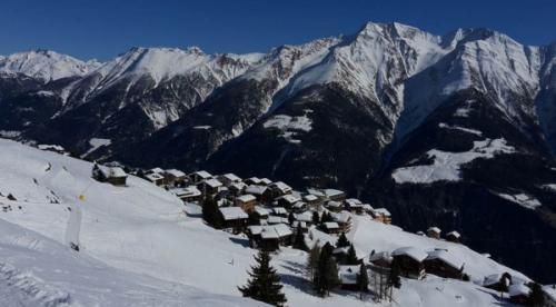 A view of Riederalp, Switzerland, taken in March 2016 during the 2016 edition of the "Riederalp Workshops"  (Photo: © 2016 Martin Beniston).