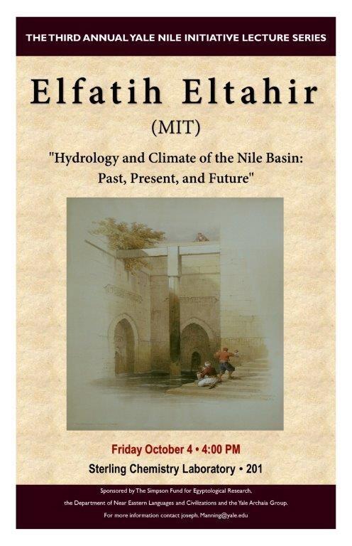 Elfatih Elyahi "Hydrology and Climate of the Nile Basin: Past, Present, and Future"